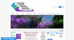 Desktop Screenshot of frackfreeamerica.org