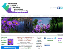 Tablet Screenshot of frackfreeamerica.org